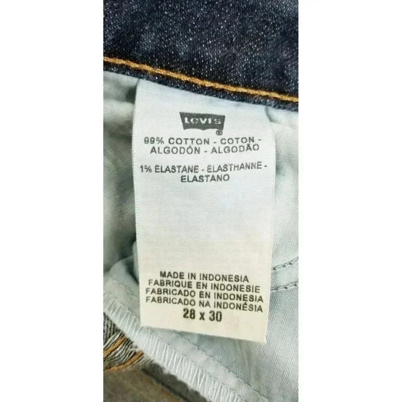 Levi's Size 28X30 Bold Curve Women's Straight Leg Blue Denim 5 Pocket Jeans - Picture 5 of 12